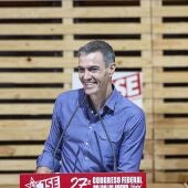 El presidente del Gobierno, Pedro Sánchez, durante el acto de las Juventudes Socialistas