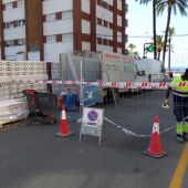 Benidorm inicia la obra de construcción de una nueva zona de sombras en la calle Periodista Emilio Romero