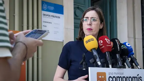 Esther Díez, portavoz de Compromís per Elx. Esther Díez, portavoz de Compromís per Elx.