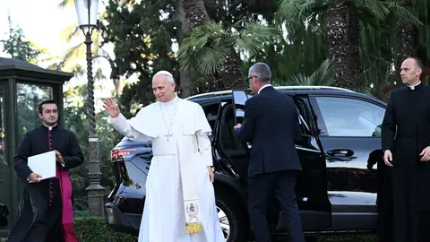 Imagen del papa León XIV durante un acto en el Vaticano el pasado 30 de mayo. Imagen del papa León XIV durante un acto en el Vaticano el pasado 30 de mayo.