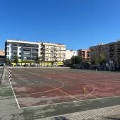 Una de las pistas del polideportivo del Plá de Elche.