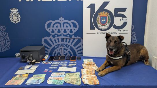 Dinero y objetos hallados en el registro