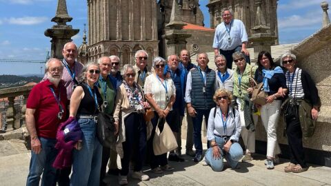 Miembros del C&iacute;rculo durante su viaje a Galicia