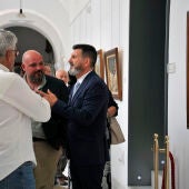 Francisco Miranda durante la inauguración de la exposición