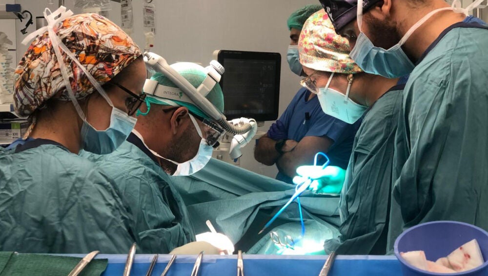 Un moment d'un trasplantament a l'Hospital Universitari Vall d'Hebrón de Barcelona, que és el centre líder a Catalunya en aquesta matèria