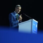 El presidente del Gobierno Pedro Sánchez, durante la celebración de la sesión de clausura de la 41ª Reunión del Cercle d'Economia