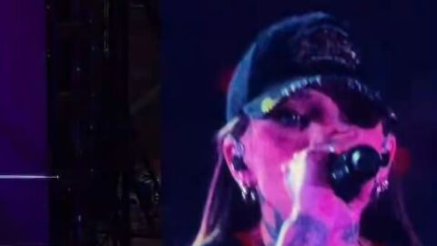 Young Miko, en el tercer concierto de Bad Bunny en Madrid