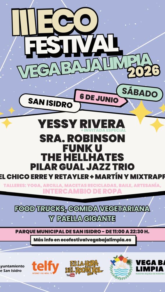 Vega Baja Limpia celebra este sábado en San Isidro la tercera edición de su Eco Festival con actividades para toda la familia
