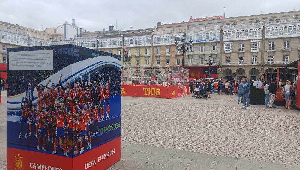 Funzone de la Federación Española de Fútbol en María Pita