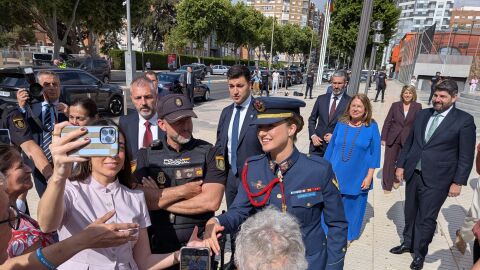 La Princesa de Asturias en su visita a la Asamblea Regional de Cartagena (Murcia)