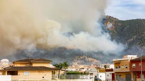 Incendio localizado en la pedanía de Garres y Lages en el parque regional murciano de El Valle-Carrascoy Incendio localizado en la pedanía de Garres y Lages en el parque regional murciano de El Valle-Carrascoy