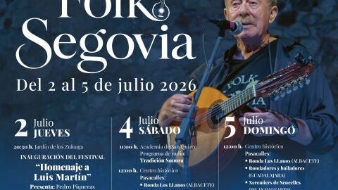 Folk Segovia arranca el d&iacute;a 2 de junio con un homenaje a su creador, Luis Mart&iacute;n 