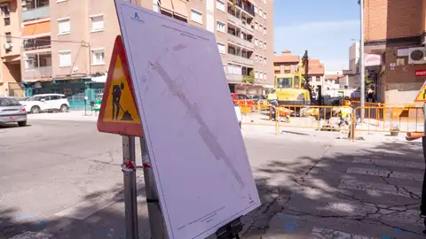 Avanzan las obras de remodelación integral de la calle Gran Canal de Alcalá de Henares Plano de las obras en la calle Gran Canal de Alcalá de Henares