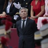 El ministro de Interior, Fernando Grande-Marlaska, durante el acto central conmemorativo del Día de las Fuerzas Armadas