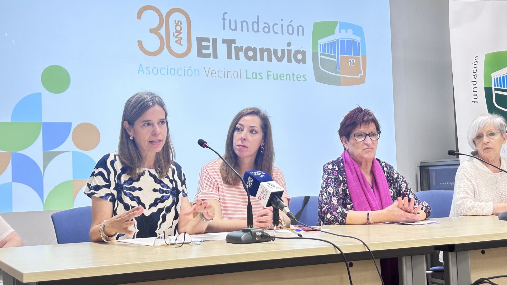 Responsables de la Fundación El Tranvía en rueda de prensa Responsables de la Fundación El Tranvía en rueda de prensa