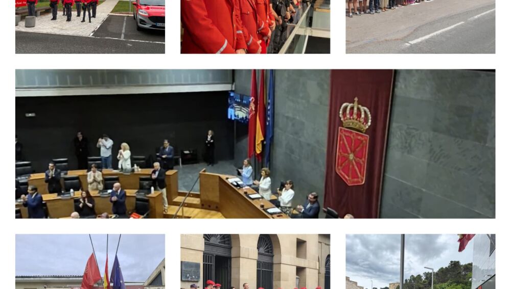 Actos de homenaje a los policías forales fallecidos en el accidente de Elgoibar