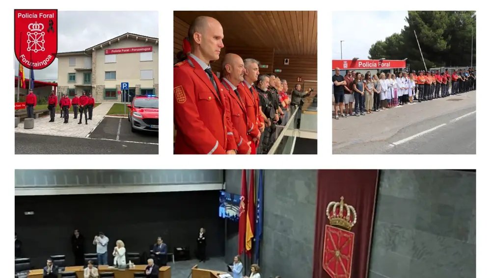 Actos de homenaje a los policías forales fallecidos en el accidente de Elgoibar Actos de homenaje a los policías forales fallecidos en el accidente de Elgoibar