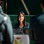 La directora general de la Guardia Civil, Mercedes González, durante el acto central de celebración de la festividad de la Virgen del Pilar, Patrona de la Guardia Civil, a 5 de octubre de 2025, en Cuenca La directora general de la Guardia Civil, Mercedes González, durante el acto central de celebración de la festividad de la Virgen del Pilar, Patrona de la Guardia Civil, a 5 de octubre de 2025, en Cuenca