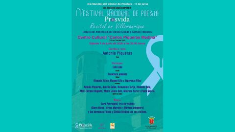 I Festival Nacional de Poes&iacute;a Prosvida, recital en Villamanrique