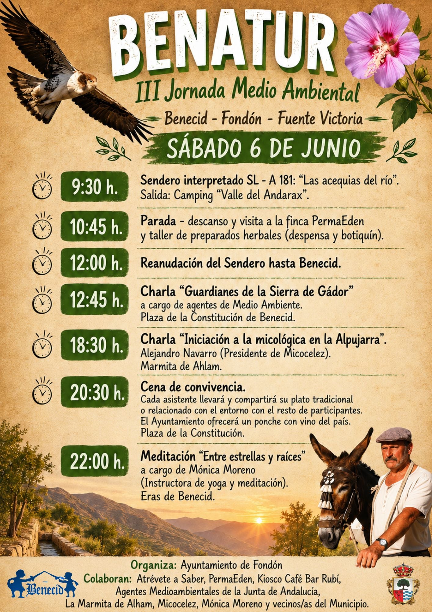 'Benatur', turismo de naturaleza en Benecid, Fondón, Fuente Victoria 'Benatur', turismo de naturaleza en Benecid, Fondón, Fuente Victoria