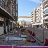 Corte total de Escuelas Pías por las obras del tranvibús durante dos meses desde este lunes