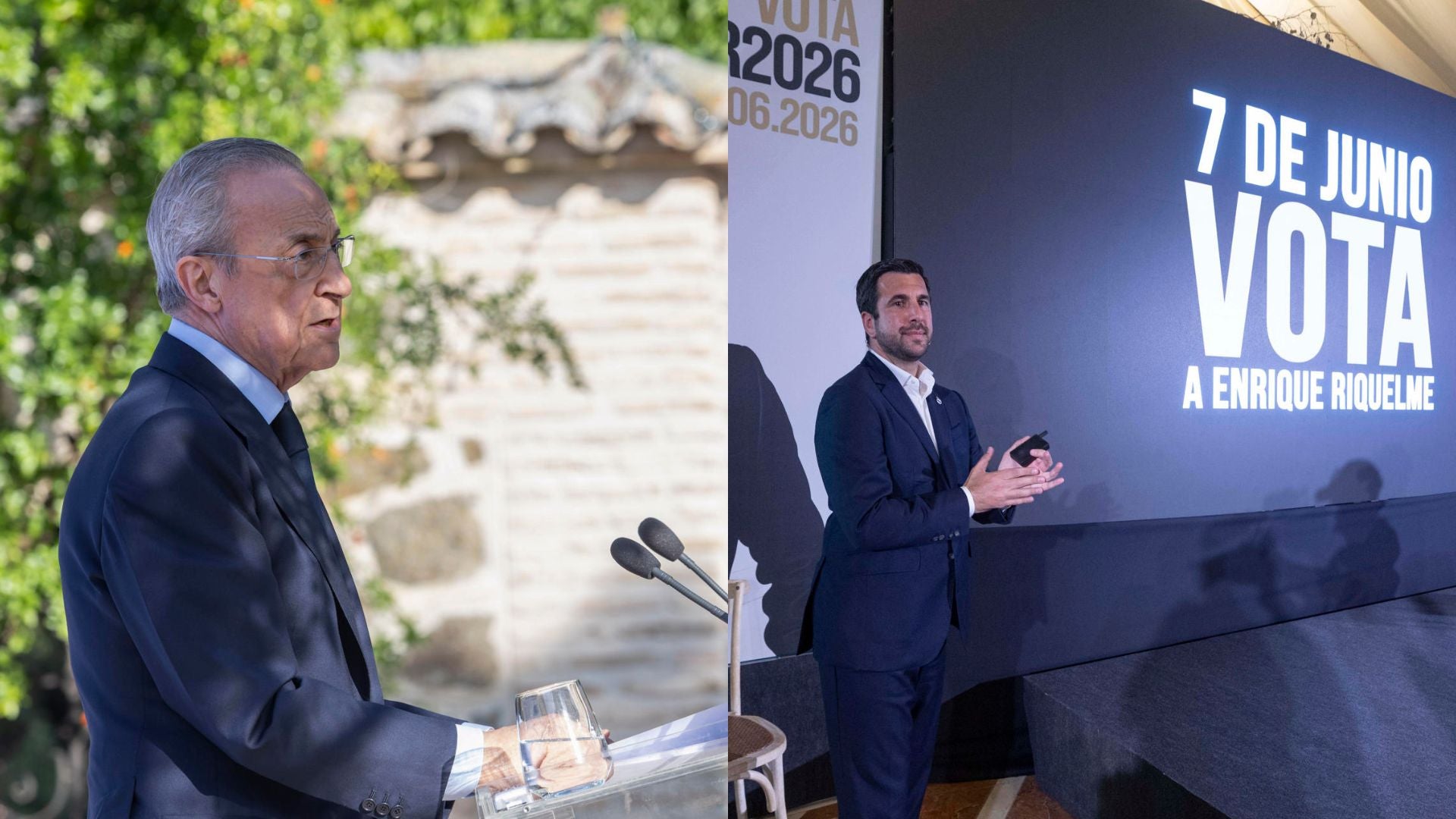 Estas son todas las promesas de Florentino Pérez y Enrique Riquelme para ganar las elecciones Estas son todas las promesas de Florentino Pérez y Enrique Riquelme para ganar las elecciones