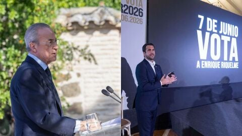 Florentino P&eacute;rez y Enrique Riquelme
