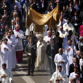 El Papa durante la procesión del Corpus El Papa durante la procesión del Corpus