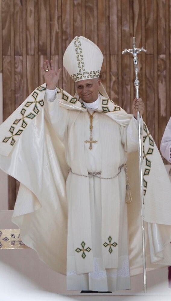 El papa León XIV oficia la misa del Corpus Christi este domingo en la Plaza de Cibeles de Madrid.