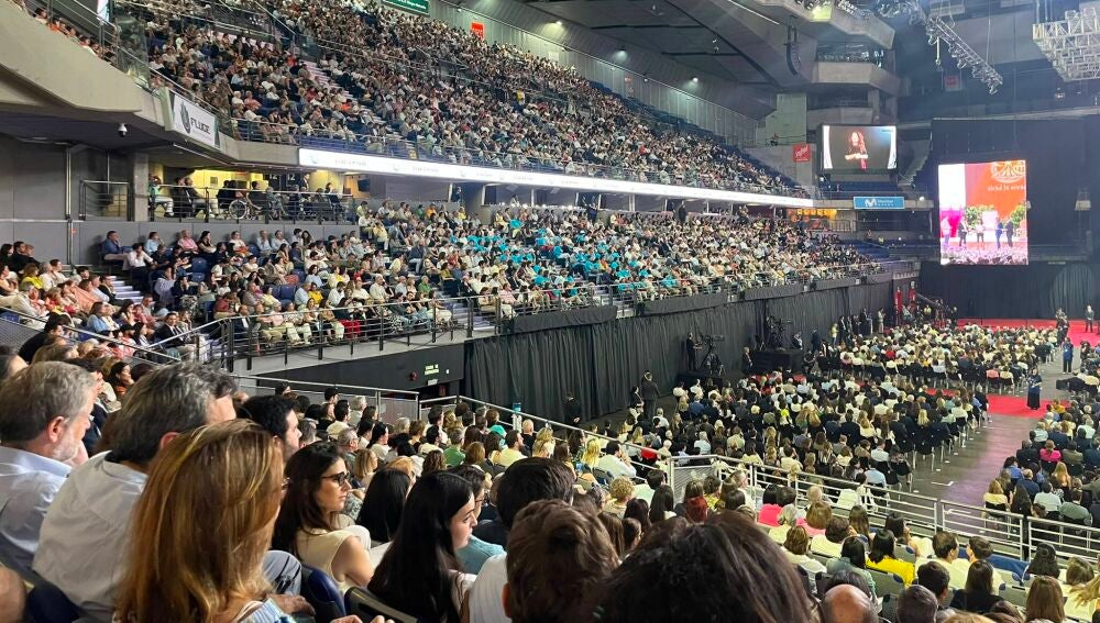 Las gradas del Movistar Arena llenan el Movistar Arena para el acto de León XIV