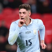 Fede Valverde durante un partido con Uruguay Fede Valverde durante un partido con Uruguay