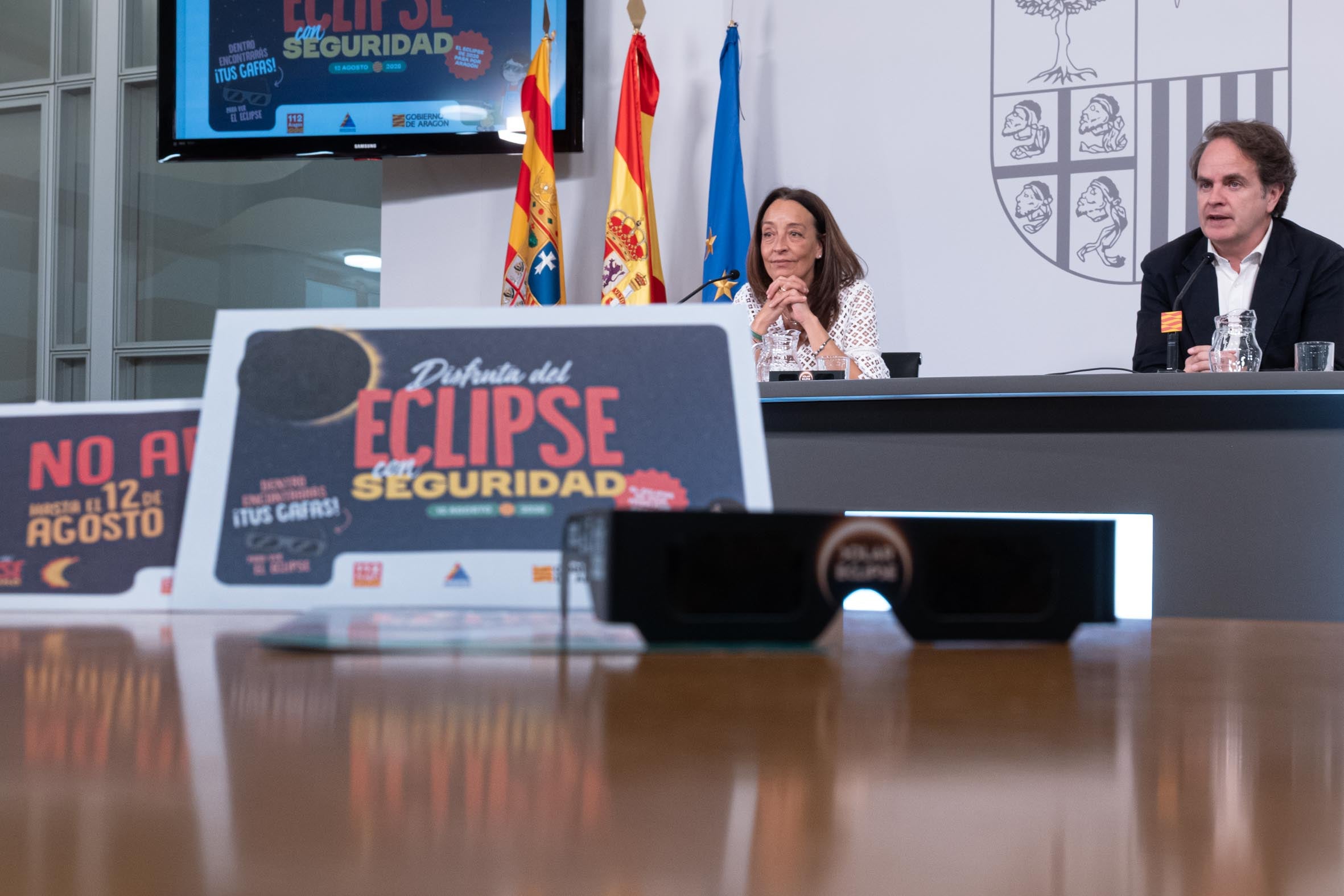 Los colegios aragoneses recibirán más de 100.000 kits para el eclipse Los colegios aragoneses recibirán más de 100.000 kits para el eclipse
