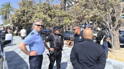 Agentes alemanes y estadounidenses colaboran con la Policía Local de Alicante Agentes alemanes y estadounidenses colaboran con la Policía Local de Alicante