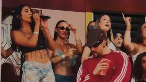 RaiNao con Bad Bunny en el concierto del 7 de junio en el Metropolitano de Madrid.