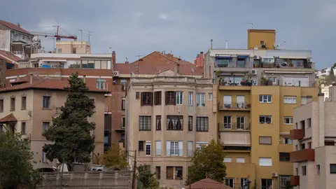 Imagen de archivo de la fachada de un edificio en Barcelona Imagen de archivo de la fachada de un edificio en Barcelona