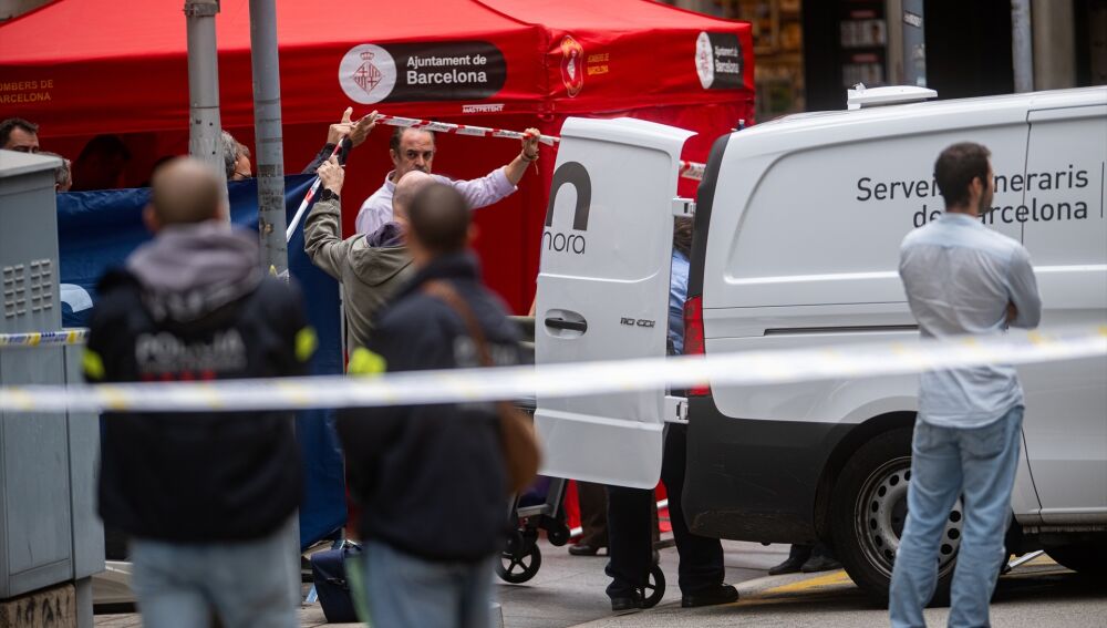 Zona acordonada por los Mossos d'Esquadra dónde ha tenido lugar el suceso/ Lorena Sopêna / Europa Press