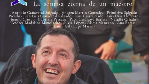 Cartel del documental "Ca&ntilde;a, la sonrisa eterna de un maestro"