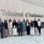 Visita de la consellera Nuria Martínez al Palacio de Justicia de Alzira