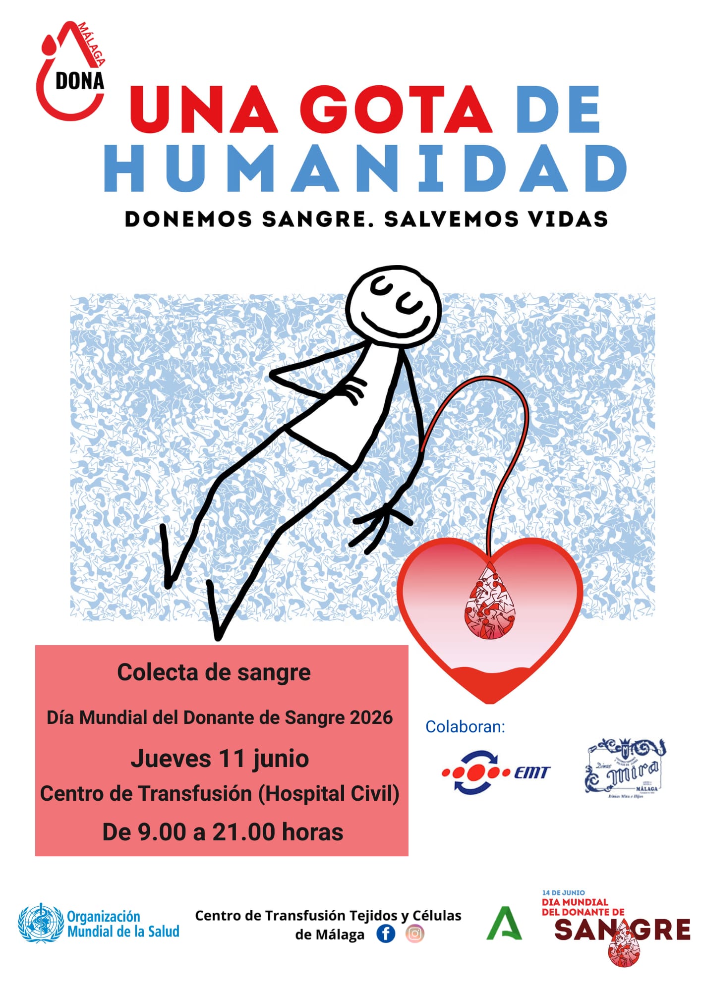 El Centro de Transfusión, Tejidos y Células de Má-laga celebra el Día Mundial del Donante de Sangre El Centro de Transfusión, Tejidos y Células de Má-laga celebra el Día Mundial del Donante de Sangre
