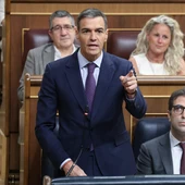 El presidente del Gobierno, Pedro Sánchez, el vicepresidente y ministro de Economía, Carlos Cuerpo y la vicepresidenta y ministra para la Transición Energética, Sara Aagesen, en el Congreso El presidente del Gobierno, Pedro Sánchez, el vicepresidente y ministro de Economía, Carlos Cuerpo y la vicepresidenta y ministra para la Transición Energética, Sara Aagesen, en el Congreso