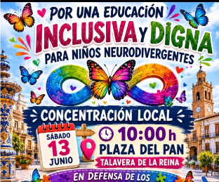 Talavera acogerá una concentración en defensa de la educación inclusiva Talavera acogerá una concentración en defensa de la educación inclusiva