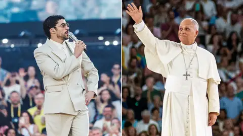 Bad Bunny, en el estadio Metropolitano de Madrid y el papa León XIV, en el Bernabéu Bad Bunny, en el estadio Metropolitano de Madrid y el papa León XIV, en el Bernabéu