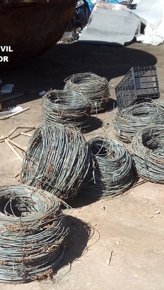 Material recuperado por la Guardia Civil