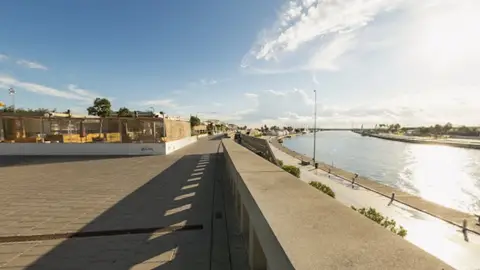 Vista de la zona donde se actuará marina
