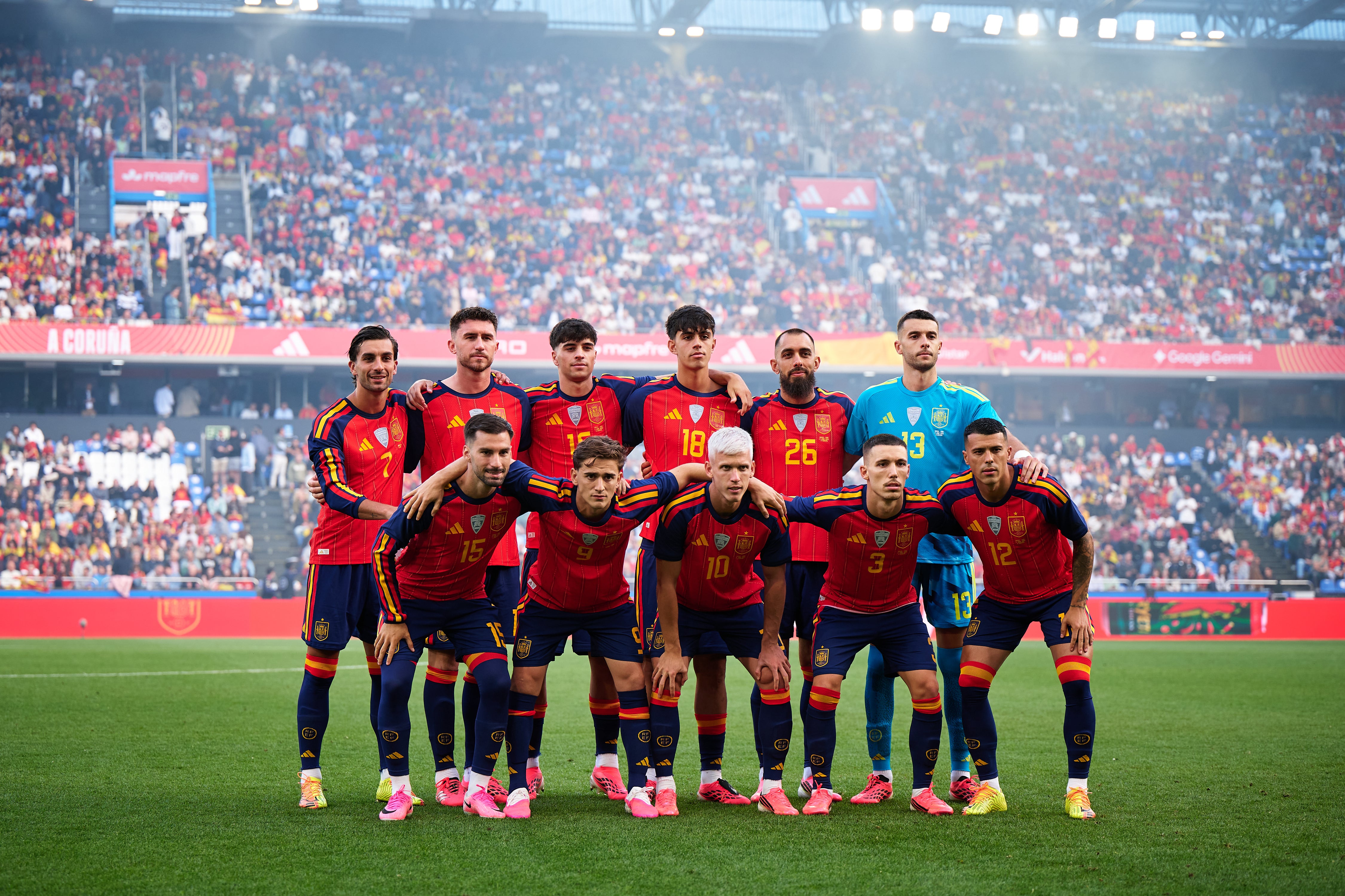 Imagen de la selección española durante el amistoso contra Irak el pasado 4 de junio. Imagen de la selección española durante el amistoso contra Irak el pasado 4 de junio.