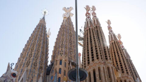  Vista de la Bas&iacute;lica de la Sagrada Familia de Barcelona 