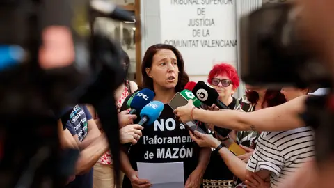 La presidenta de la Asociación de Víctimas DANA 29 de Octubre, Mariló Gradolí, atiende a los medios de comunicación a las puertas del Tribunal Superior de Justicia de la Comunitat Valenciana (TSJCV) La presidenta de la Asociación de Víctimas DANA 29 de Octubre, Mariló Gradolí, atiende a los medios de comunicación a las puertas del Tribunal Superior de Justicia de la Comunitat Valenciana (TSJCV)
