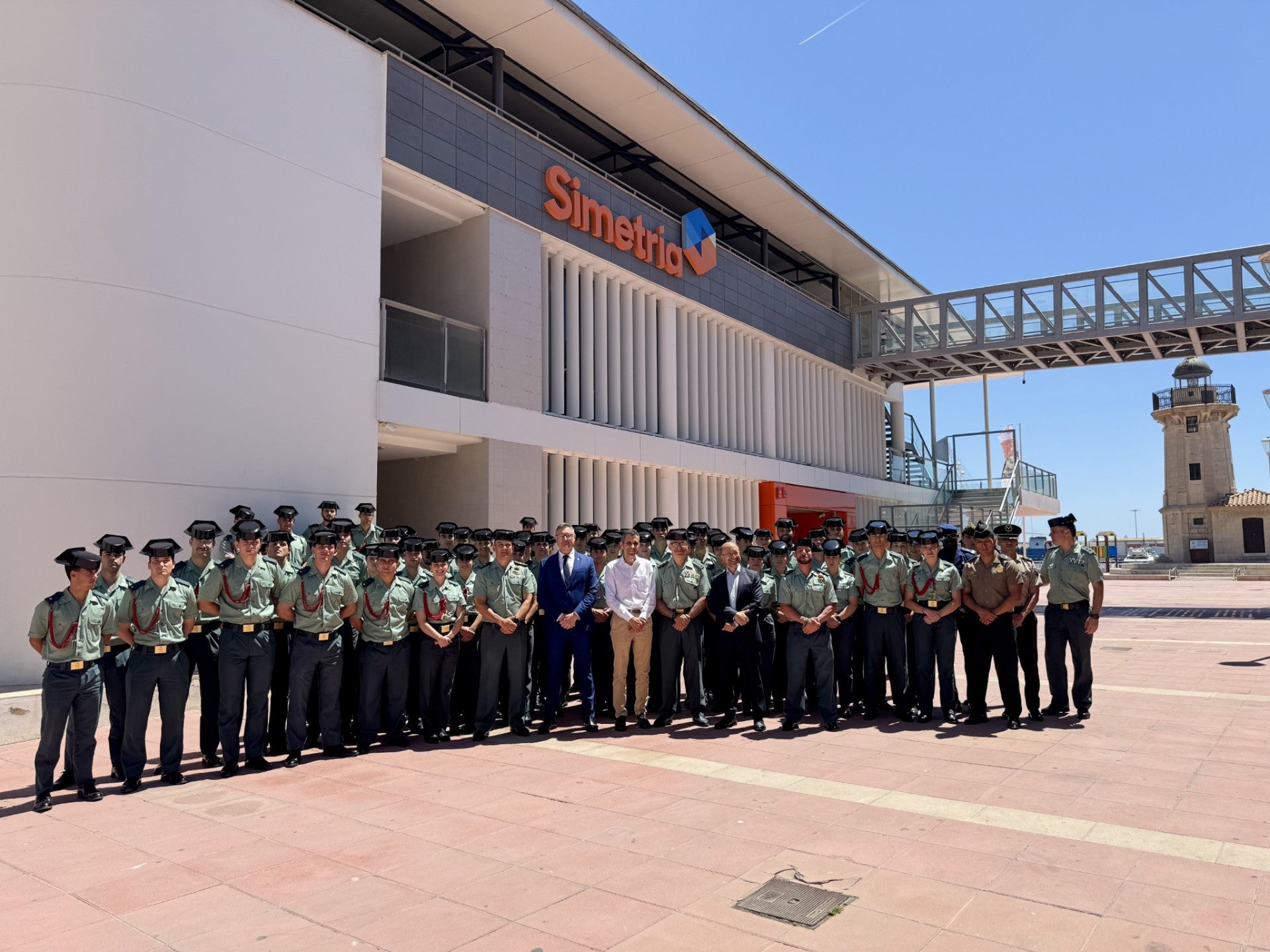 Setenta cadetes de la Guardia Civil conocen la labor de Casva y Simetría Grupo en una visita formativa Setenta cadetes de la Guardia Civil conocen la labor de Casva y Simetría Grupo en una visita formativa