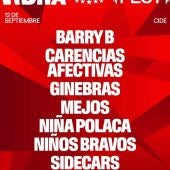 Ginebras, Sidecars, Niña Polaca o Barry B lideran el cartel del Vibra Mahou Fest en Segovia este 2026