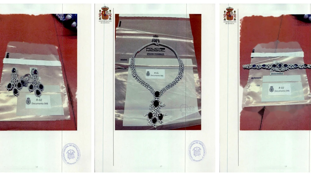 Combo con algunas de las joyas que aparecen en el informe de la UDEF/ EFE Combo con algunas de las joyas que aparecen en el informe de la UDEF/ EFE